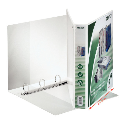 CAIET MECANIC A4 4 INELE 30MM/51MM ALB MAXI PANORAMA LEITZ