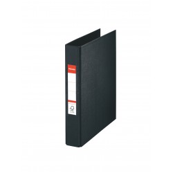 CAIET MECANIC A5 2 INELE 25MM/42MM NEGRU STANDARD ESSELTE