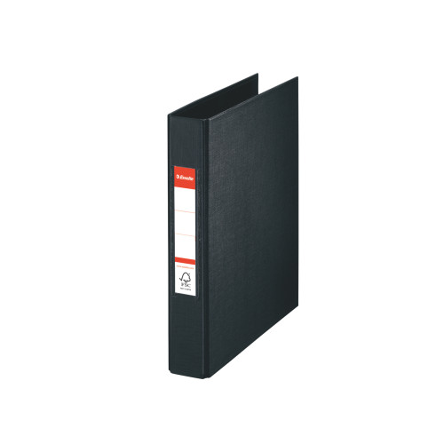 CAIET MECANIC A5 2 INELE 25MM/42MM NEGRU STANDARD ESSELTE