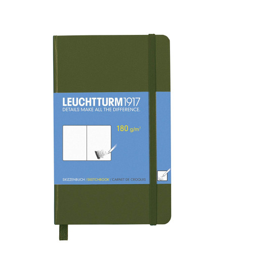 CAIET SCHITE A6 180g VERDE ARMY LEUCHTTURM