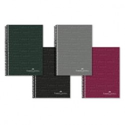 CAIET SPIRA A4 80F DR COPERTA PP CUL CLASICE FABER-CASTELL