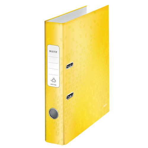 BIBLIORAFT PLASTIFIAT 5CM 180GRADE GALBEN WOW LEITZ