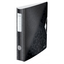 BIBLIORAFT PLASTIFIAT 5CM 180GRADE NEGRU ACTIVE WOW LEITZ