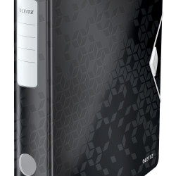 BIBLIORAFT PLASTIFIAT 5CM 180GRADE NEGRU ACTIVE WOW LEITZ