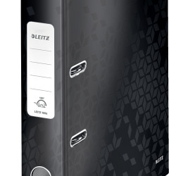 BIBLIORAFT PLASTIFIAT 5CM 180GRADE NEGRU WOW LEITZ