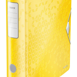 BIBLIORAFT PLASTIFIAT 7.5CM 180GRADE GALBEN ACTIVE WOW LEITZ