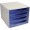 CABINET 4 SERTARE GRI/ALBASTRU EXACOMPTA