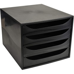 CABINET 4 SERTARE NEGRU/NEGRU EXACOMPTA