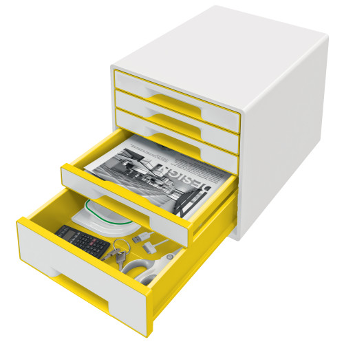 CABINET 5 SERTARE ALB/GALBEN WOW LEITZ