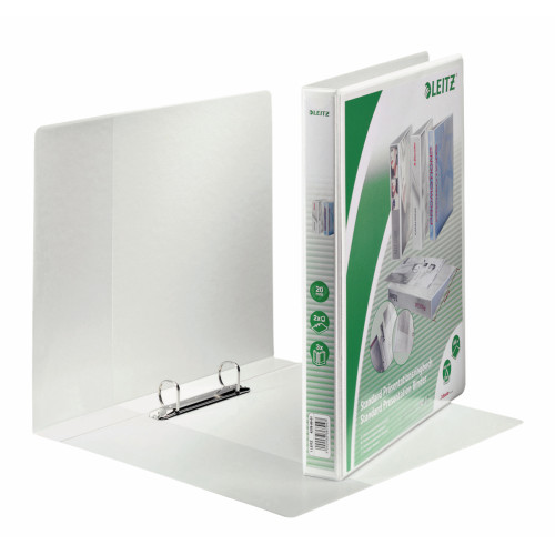 CAIET MECANIC A4 2 INELE 20MM/38MM ALB MAXI PANORAMA RECYC LEITZ
