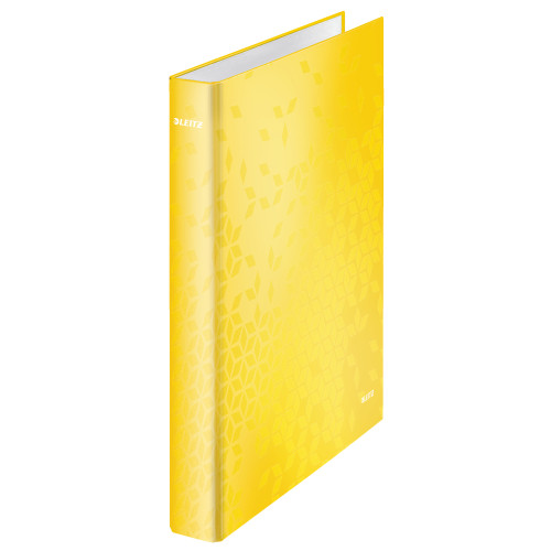 CAIET MECANIC A4 4 INELE 25MM/40MM GALBEN METALIZAT WOW LEITZ