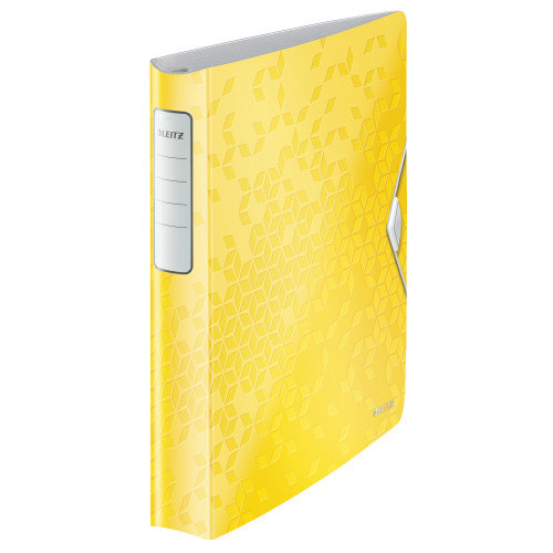 CAIET MECANIC A4 4 INELE 30MM/52MM GALBEN SOFTCLICK LEITZ