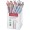 CREION COLORAT BICOLOR ROSU/ALBASTRU CUTIE PLASTIC 36 BUC FABER