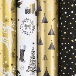 HARTIE AMBALAJ ROLA 70CM X 2M GOLDEN WINTERTIME ROTOLUX