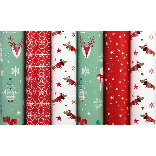 HARTIE AMBALAJ ROLA 70CM X 2M SANTAS HELPERS ROTOLUX