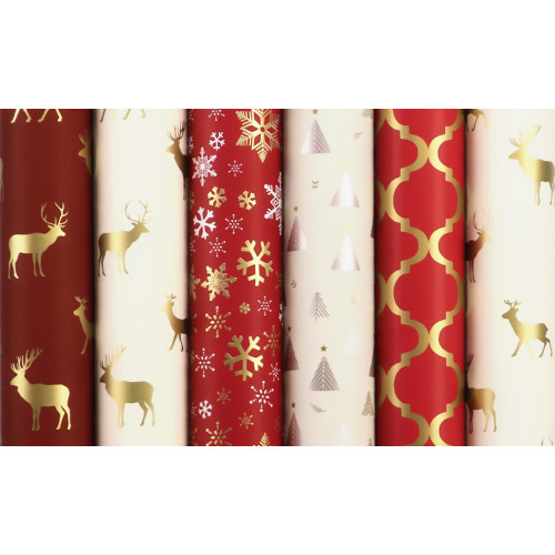 HARTIE AMBALAJ ROLA 70CM X 2M WINTER CHARM ROTOLUX