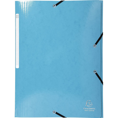 MAPA CARTON CU ELASTIC 600G BLEU EXACOMPTA