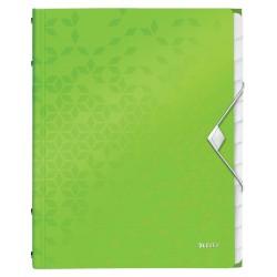 MAPA PLASTIC 12 COMPARTIMENTE VERDE WOW LEITZ
