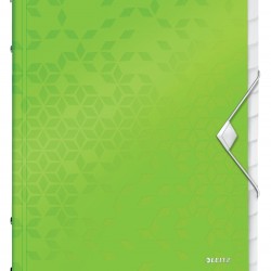 MAPA PLASTIC 12 COMPARTIMENTE VERDE WOW LEITZ
