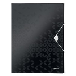MAPA PLASTIC CU BURDUF 30MM NEGRU WOW LEITZ