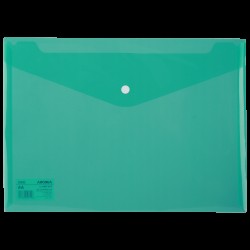 MAPA PLASTIC CU BUTON A4 VERDE DELI