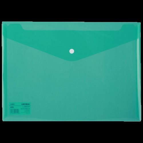 MAPA PLASTIC CU BUTON A4 VERDE DELI