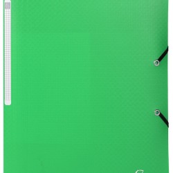 MAPA PLASTIC CU ELASTIC SI ETICH COTOR A4 VERDE EXACOMPTA