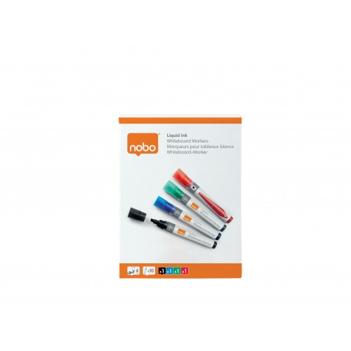 MARKER CU CERNEALA LICHIDA 4/SET NOBO