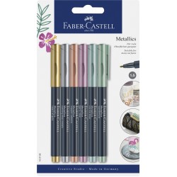 MARKER METALLICS SET 6 BUC FABER-CASTELL