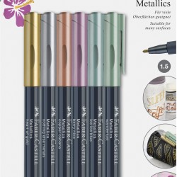 MARKER METALLICS SET 6 BUC FABER-CASTELL