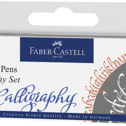 PITT ARTIST PEN SET CALIGRAFIC 4 BUC FABER-CASTELL
