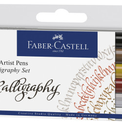PITT ARTIST PEN SET CALIGRAFIC 6 BUC FABER-CASTELL