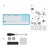PLANNER MAGNETIC SAPTAMANAL 14*36 CM ALBASTRU NOBO