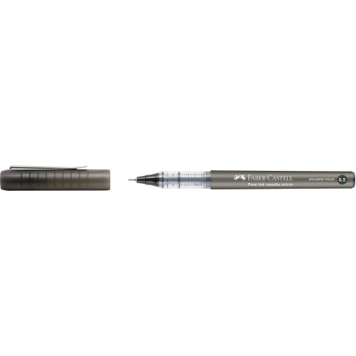 ROLLER FREE INK NEEDLE 0.5MM NEGRU FABER-CASTELL