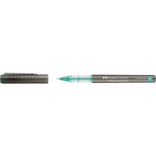 ROLLER FREE INK NEEDLE 0.5MM VERDE FABER-CASTELL