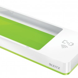 SUPORT BIROU CU INCARCATOR INDUCTIE VERDE METALIZ/ALB WOW LEITZ
