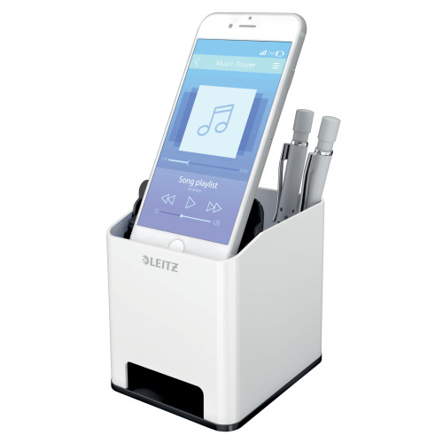 SUPORT INSTRUMENTE DE SCRIS AMPLIF SUNET NEGRU/ALB WOW LEITZ