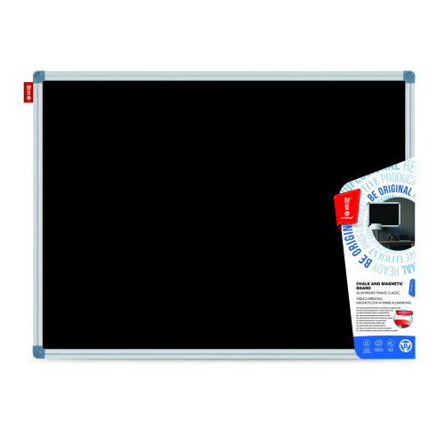 TABLA CRETA NEAGRA MAGNETICA 120*200 CM RAMA ALUMINIU MEMO BE