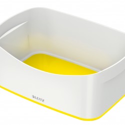 TAVITA DEPOZITARE ALB/GALBEN MYBOX LEITZ