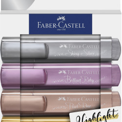 TEXTMARKER SET 4 METALIZAT II FABER-CASTELL