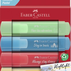 TEXTMARKER SET 4 PASTEL CUTIE CARTON FABER-CASTELL