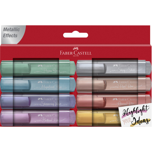 TEXTMARKER SET 8 METALIZAT II FABER-CASTELL