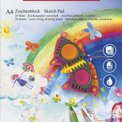 BLOC DESEN A4 20 FILE 100G/MP FABER-CASTELL