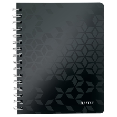 CAIET BIROU SPIRA A5 DR NEGRU COPERTA PP WOW LEITZ
