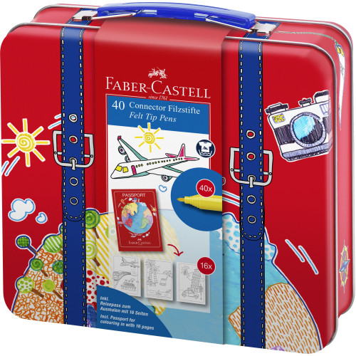 CARIOCA 40 CULORI CONNECTOR VALIZA FABER-CASTELL