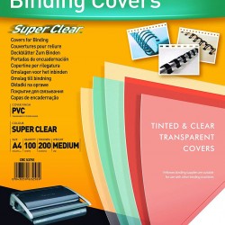 COPERTI PLASTIC A4 200 MICRONI TRANSPARENTE 100/TOP FELLOWES