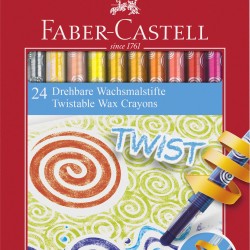 CREIOANE CERATE RETRACTABILE 24 CULORI FABER-CASTELL