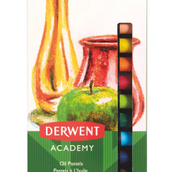 CREIOANE ULEI PASTEL 12 CULORI DERWENT ACADEMY