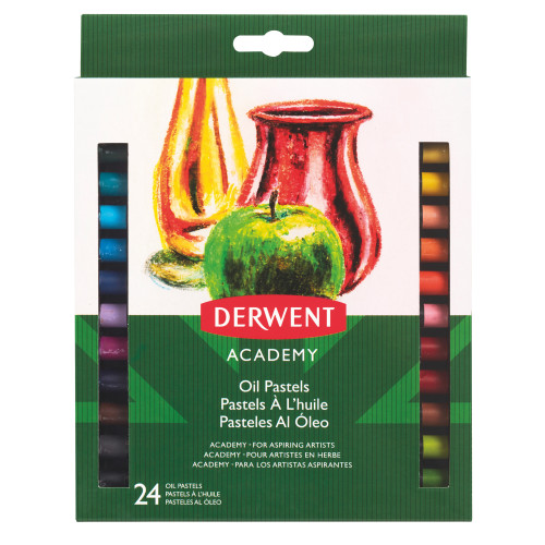 CREIOANE ULEI PASTEL 24 CULORI DERWENT ACADEMY