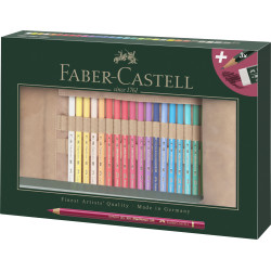 ROLLUP 30 CREIOANE COLORATE POLYCHROMOS + 3 CR CASTELL 9000 FABE